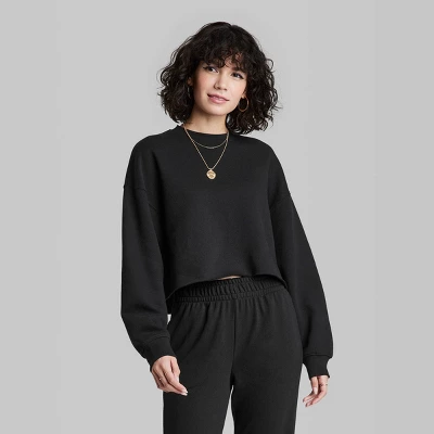 Women's Cropped Sweatshirt - Wild Fable™ 3 Women's Cropped Sweatshirt - Wild Fable™