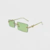 Women's Rimless Metal Rectangle Butterfly Sunglasses - Wild Fable™ Lime Green -Selfie Leslie GUEST 02a32f3f 5ed1 4712 8d61 a20347af58c2