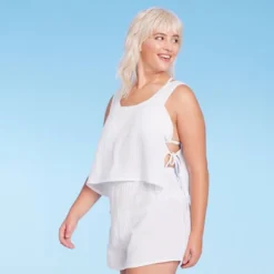 Women's Side-Tie Cover Up Cropped Tank Top - Wild Fable™ 11 Women's Side-Tie Cover Up Cropped Tank Top - Wild Fable™ -Selfie Leslie GUEST 07b4d415 f7f9 406d 9c96 8d12364d40b9