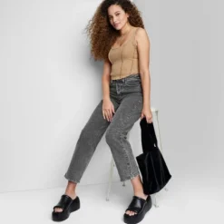 Women's Super-High Rise Straight Jeans - Wild Fable™ Black Wash -Selfie Leslie GUEST 08e6baab 67be 43f2 8de9 0a94a2233bc7