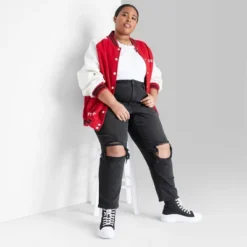 Women's Super-High Rise Tapered Jeans - Wild Fable™ Black Denim -Selfie Leslie GUEST 0c69faa2 7c8b 4b63 9d8e fb77c37146e1