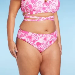 Women's Cheeky Bikini Bottom - Wild Fable™ Pink Heart Print -Selfie Leslie GUEST 0ceebb9c 45a9 493b 9d46 cc3268626413