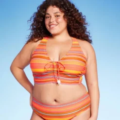 Women's Drawstring Ruched Halter Longline Bikini Top - Wild Fable™ -Selfie Leslie GUEST 0dbf9232 6530 4998 b7fa 1f1b3b113e1b