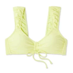Women's Tie-Front Cap Sleeve Bralette Bikini Top - Wild Fable™ Light Yellow -Selfie Leslie GUEST 0f5b4534 d661 4b3f acaf 387f0110f725