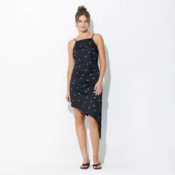 Women's Asymmetrical Hem Mini Dress - Wild Fable™ Black Bow -Selfie Leslie GUEST 1075c9c2 f75a 4e5d aee6 947ae9d12171