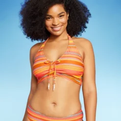 Women's Drawstring Ruched Halter Longline Bikini Top - Wild Fable™ -Selfie Leslie GUEST 13779408 406f 489b 9782 cc1b7b845c11