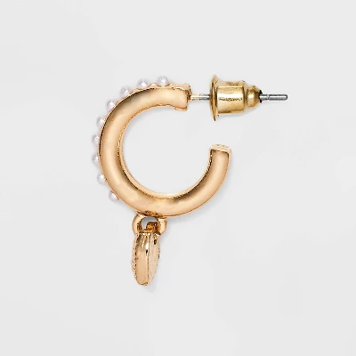 Heart Butterfly And Flower Stud Hoop Earring Set 18pc - Wild Fable™ Gold 3 Heart Butterfly And Flower Stud Hoop Earring Set 18pc - Wild Fable™ Gold