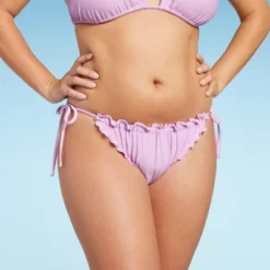 Women's Ruffle Side-Tie Adjustable Coverage Bikini Bottom - Wild Fable™ -Selfie Leslie GUEST 14edd9f2 a491 4484 be9f e6a51628348d