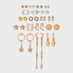 Sun And Moon Earring Set 18pc - Wild Fable™ Gold -Selfie Leslie GUEST 158cf555 f4d2 4cb7 84ad 2a027d75fc1b