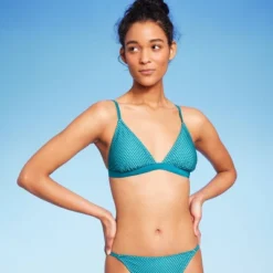 Women's Crochet Overlay Triangle Bikini Top - Wild Fable™ Blue -Selfie Leslie GUEST 166718fb 0fce 4ca2 acd0 73f8ae32c289