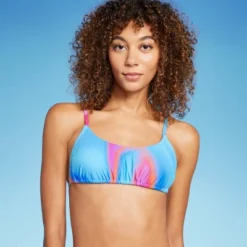 Women's Tunnel Front Bralette Bikini Top - Wild Fable™ Blue Marble Print -Selfie Leslie GUEST 16df0405 abdc 4e39 97f7 b50bdaaf908c