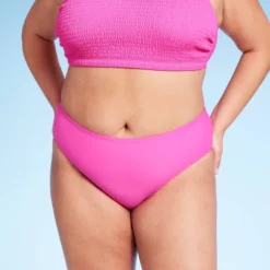 Women's Mid-Rise Full Coverage Bikini Bottom - Wild Fable™ Pink 7 Women's Mid-Rise Full Coverage Bikini Bottom - Wild Fable™ Pink -Selfie Leslie GUEST 1b90dd56 0861 4383 975b b1451a2e5d69