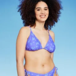 Women's Triangle Bikini Top - Wild Fable™ Purple Butterfly Print -Selfie Leslie GUEST 1b96fe86 7aab 4ffb b5fe f62e5c22f395