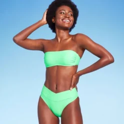 Women's Crossover High Leg Cheeky Mid-Rise Bikini Bottom - Wild Fable™ -Selfie Leslie GUEST 1c4fca13 0367 497b 8718 a3572d067feb