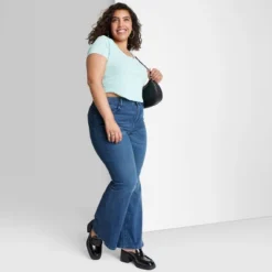 Women's High-Rise Flare Jeans - Wild Fable™ Dark Blue Wash -Selfie Leslie GUEST 1ca76bba fc19 412b ad5f 829bd6fb1442