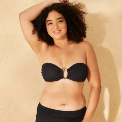 Women's Ribbed Textured O-Ring Bandeau Bikini Top - Wild Fable™ -Selfie Leslie GUEST 1f025665 35a0 4162 ba8e d994869674e4