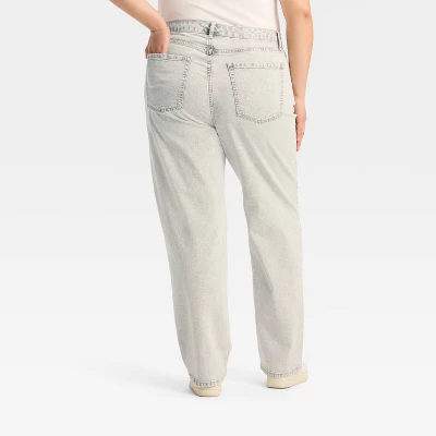 Women's High-Rise Straight Jeans - Wild Fable™ Light Gray Wash 3 Women's High-Rise Straight Jeans - Wild Fable™ Light Gray Wash