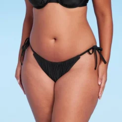 Women's Side-Tie Adjustable Coverage High Leg Bikini Bottom - Wild Fable™ -Selfie Leslie GUEST 20bc070d 95f5 4bf0 9c2b 55a2046d89e8