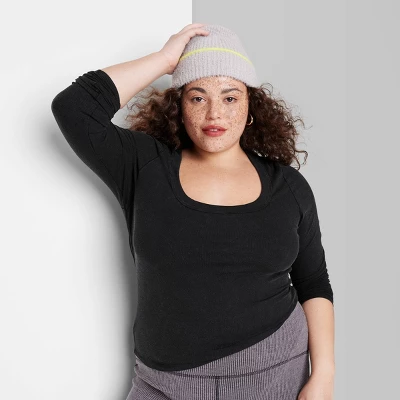 Women's Long Sleeve Scoop Neck T-Shirt - Wild Fable™ 5 Women's Long Sleeve Scoop Neck T-Shirt - Wild Fable™ - Image 3