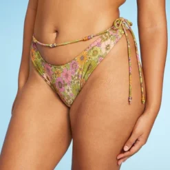 Women's Beaded Side-Tie Extra Cheeky Extra High Leg Bikini Bottom - Wild Fable™ -Selfie Leslie GUEST 23a2f654 e87b 4928 b260 c0610a6154df