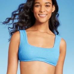 Women's Pucker Square Neck Wide Strap Bralette Bikini Top - Wild Fable™ -Selfie Leslie GUEST 23a5c769 9c57 43ef ae2d d1bbe867a541