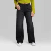 Women's Super-High Rise Wide Leg Baggy Jeans - Wild Fable™ Black Wash -Selfie Leslie GUEST 240082f1 9b4e 408a 9295 82cbe03dff8c