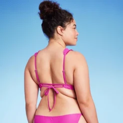 Women's Smocked Detail Longline Bikini Top - Wild Fable™ Purple -Selfie Leslie GUEST 24840889 c18a 4c15 ac7a 13d503056808