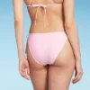 Women's Side-Tie Scoop Front High Leg Cheeky Bikini Bottom - Wild Fable™ Light Pink Lurex -Selfie Leslie GUEST 2791c505 746b 4405 bac3 327ae705d531