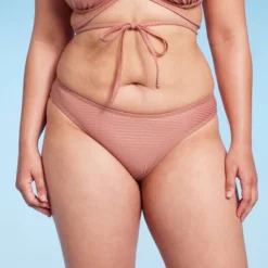 Women's High Leg Cheeky Bikini Bottom - Wild Fable™ Brown Lurex -Selfie Leslie GUEST 27cda61d b622 413b b13a 32afe6866d09