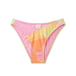 Women's High Leg Cheeky Bikini Bottom - Wild Fable™ Pink/Orange/Yellow Tie-Dye -Selfie Leslie GUEST 2eb6e4ac 3271 42cd b642 ddc1d5328c72