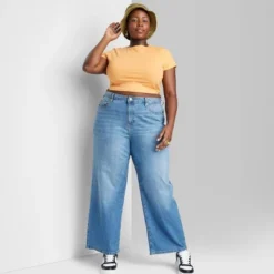 Women's Super-High Rise Wide Leg Baggy Jeans - Wild Fable™ Blue Wash -Selfie Leslie GUEST 2ef050c9 2a87 40e7 82c9 96a0b832406c