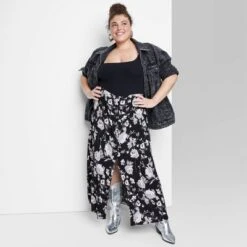 Women's Button-Front Printed Midi Skirt - Wild Fable™ -Selfie Leslie GUEST 30a56aa6 dd00 45af a15b 2518a0e7c920