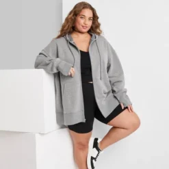 Women's Oversized Zip-Up Hoodie - Wild Fable™ -Selfie Leslie GUEST 315f3421 74d2 4de5 a205 dc3410fc114f