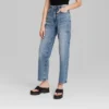 Women's High-Rise 90's Relaxed Slashed Straight Jeans - Wild Fable™ Medium Wash -Selfie Leslie GUEST 3278860a 329e 4da8 b856 87365bc94b23