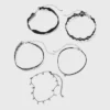 Lace Chain & Bead Choker Set 5pc - Wild Fable™ Black: Lobster Claw Clasp, Brass Material, 12" Length -Selfie Leslie GUEST 381a12ee d630 4179 8681 bcb28c53e405