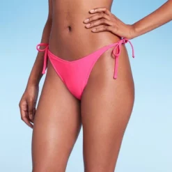 Women's Side-Tie V-Front High Leg Cheeky Bikini Bottom - Wild Fable™ -Selfie Leslie GUEST 38617097 6921 44d8 9d41 b590059d356f