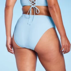 Women's High Leg Cheeky High Waist Bikini Bottom - Wild Fable™ Light Blue -Selfie Leslie GUEST 386c3918 01b4 40ee 8bb3 e8d20344dc8a