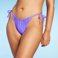 Women's Side-Tie Scoop Front High Leg Adjustable Bikini Bottom - Wild Fable™ -Selfie Leslie GUEST 39d728d8 9e05 494f a4ee bcacdace8e3f