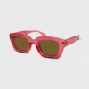 Women's Plastic Chunky Square Crystal Sunglasses - Wild Fable™ Red -Selfie Leslie GUEST 3c0db91d 5114 4f9d 9b5a f7e87677eeb7