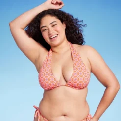 Women's U Bralette Multiway Bikini Top - Wild Fable™ Orange Tile Print -Selfie Leslie GUEST 3de00cfe c89b 4091 aa23 9e65d2d87d86