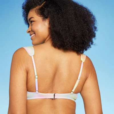 Women's Mesh Overlay Underwire Bikini Top - Wild Fable™ Multi Swirl Print 6 Women's Mesh Overlay Underwire Bikini Top - Wild Fable™ Multi Swirl Print - Image 4