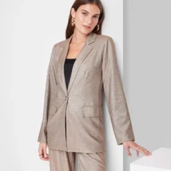 Women's Oversized Glitter Blazer - Wild Fable™ Copper -Selfie Leslie GUEST 416d557e 52a3 4709 91fa cd4f06925613 1