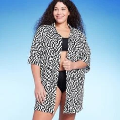 Women's Button-Up Cover Up Short Sleeve Shirtdress - Wild Fable™ -Selfie Leslie GUEST 4194e771 400b 417b aa05 396f022d325a