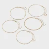 Chain Choker Necklace Set 5pc - Wild Fable™ Gold: Lobster Claw Clasp, Recycled Zinc, 12" Length -Selfie Leslie GUEST 430efbfb 2331 4663 a204 346f5237e1b0
