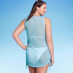 Women's Mesh Drawstring Ruched Sleeveless Cover Up Dress - Wild Fable™ 9 Women's Mesh Drawstring Ruched Sleeveless Cover Up Dress - Wild Fable™ -Selfie Leslie GUEST 4326bce3 e1dd 4361 b6e6 f0ba22783881