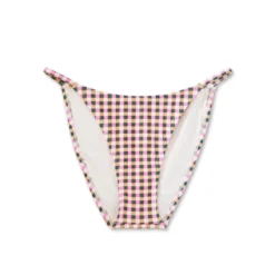 Women's High Leg Cheeky Bikini Bottom - Wild Fable™ Multi Check Print -Selfie Leslie GUEST 45d7afe7 55ea 4302 9573 7dda86cc008c