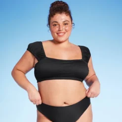 Women's Cap Sleeve Smocked Bralette Bikini Top - Wild Fable™ -Selfie Leslie GUEST 45f63e8f d57a 43ad 95e2 8c851f8de7a0