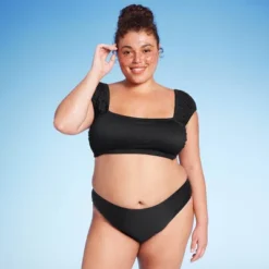 Women's Mid-Rise High Leg Extra Cheeky Bikini Bottom - Wild Fable™ Black -Selfie Leslie GUEST 487fe59a a3b0 45c0 bedf 142a6313f0fa