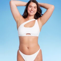 Women's Cut Out One Shoulder Bikini Top - Wild Fable™ -Selfie Leslie GUEST 49cc38b1 8582 4ab0 a85a 4d527cba5621
