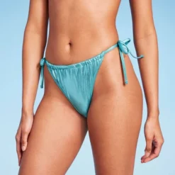 Women's Foil Strappy Extra High Leg Super Cheeky Bikini Bottom - Wild Fable™ Teal Blue -Selfie Leslie GUEST 4b668b4e d9d7 44b6 b666 428ced852e4a